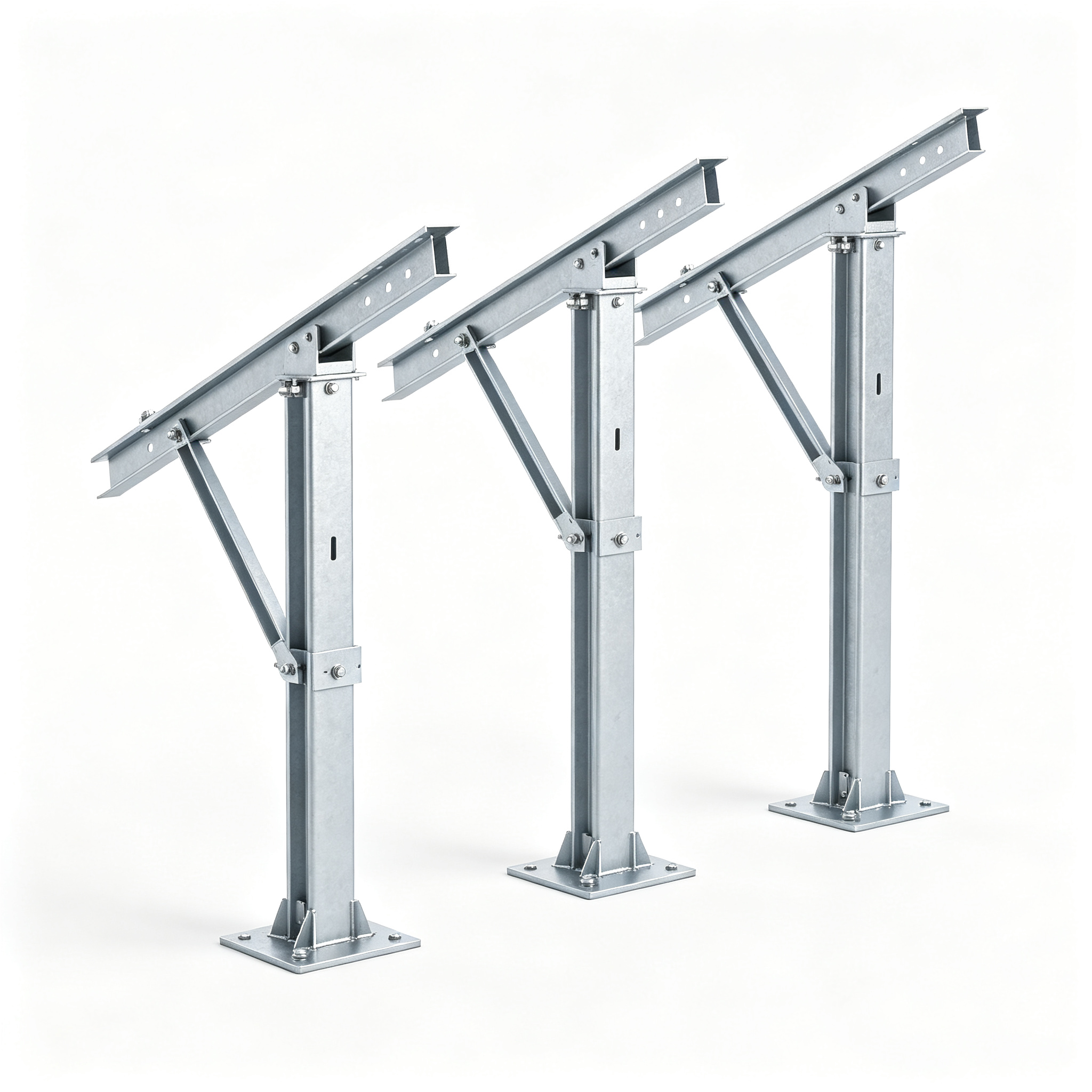 Single/Double Post Ground Mount — 单双立柱地面支架